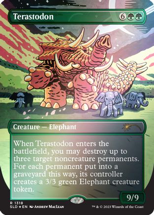 Terastodon (Rainbow Foil) (SLD-1318) [Secret Lair Drop Series] Foil