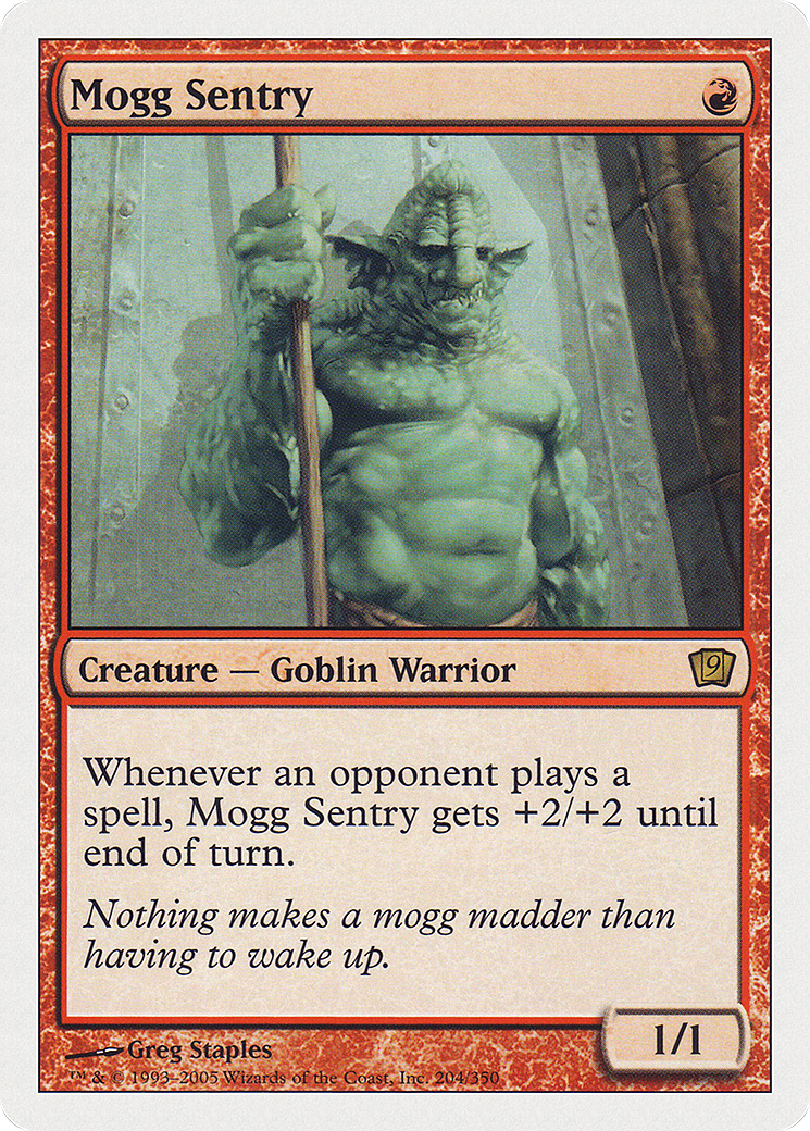 Mogg Sentry (9ED-204) [9th Edition] Foil