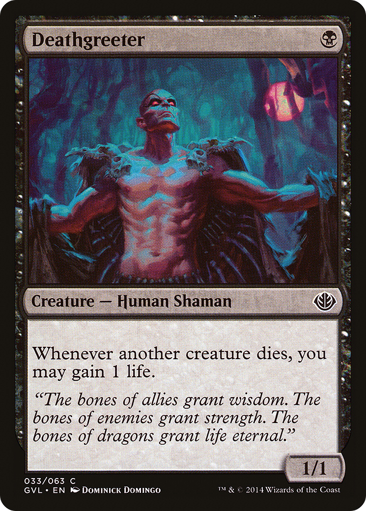 Deathgreeter (DD3-033) [Duel Decks Anthology: Garruk vs. Liliana]