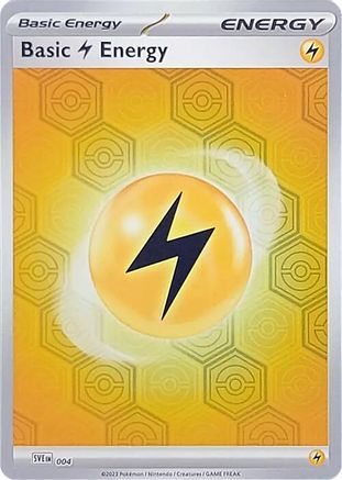 Basic Lightning Energy (004) [SV Shrouded Fable] Reverse Holofoil - Common