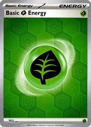 Basic Grass Energy (001) [SV Shrouded Fable] Reverse Holofoil - Common