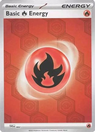Basic Fire Energy (002) [SV Shrouded Fable] Reverse Holofoil - Common