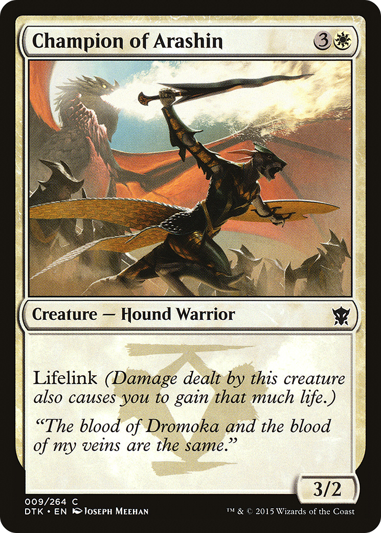 Champion of Arashin (DTK-009) [Dragons of Tarkir] Foil