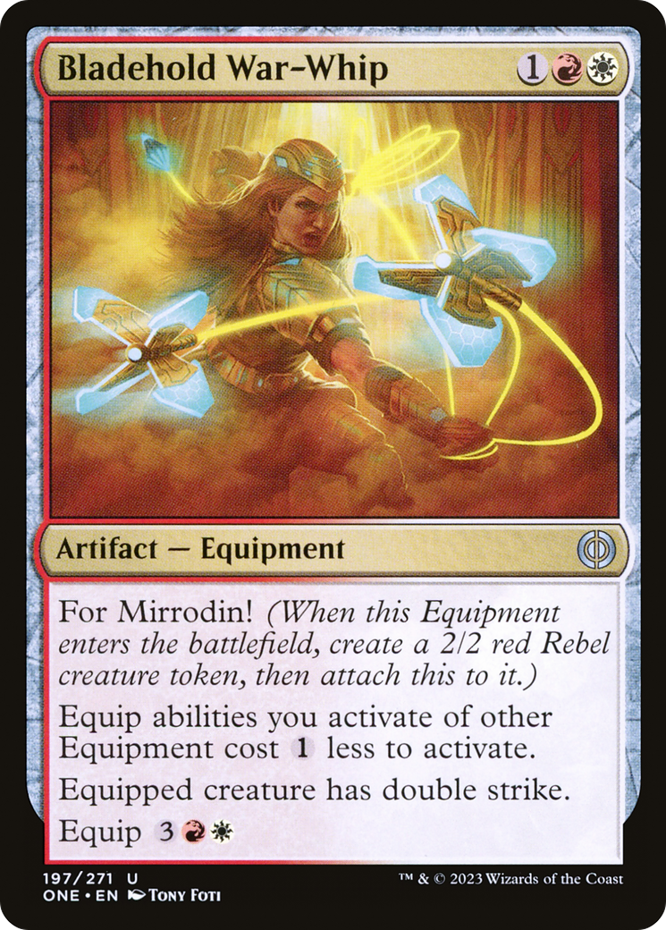 Bladehold War-Whip (ONE-197) [Phyrexia: All Will Be One] Foil