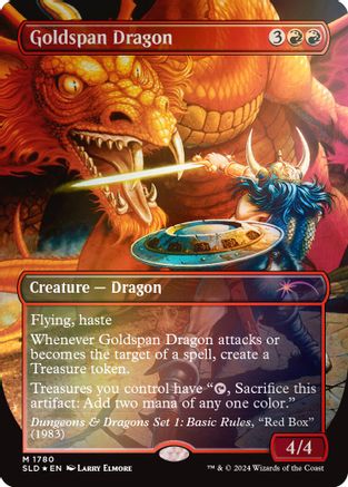 Goldspan Dragon (Rainbow Foil) (SLD-1780) [Secret Lair Drop Series] Foil