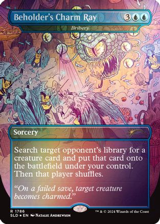 Beholder's Charm Ray - Bribery (Rainbow Foil) (SLD-1786) [Secret Lair Drop Series] Foil