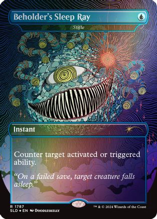 Beholder's Sleep Ray - Stifle (Rainbow Foil) (SLD-1787) [Secret Lair Drop Series] Foil