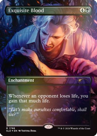 Exquisite Blood (Rainbow Foil) (SLD-1798) [Secret Lair Drop Series] Foil