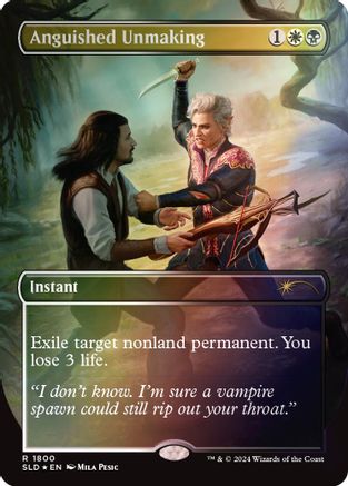 Anguished Unmaking (SLD-1800) (Rainbow Foil) [Secret Lair Drop Series] Foil
