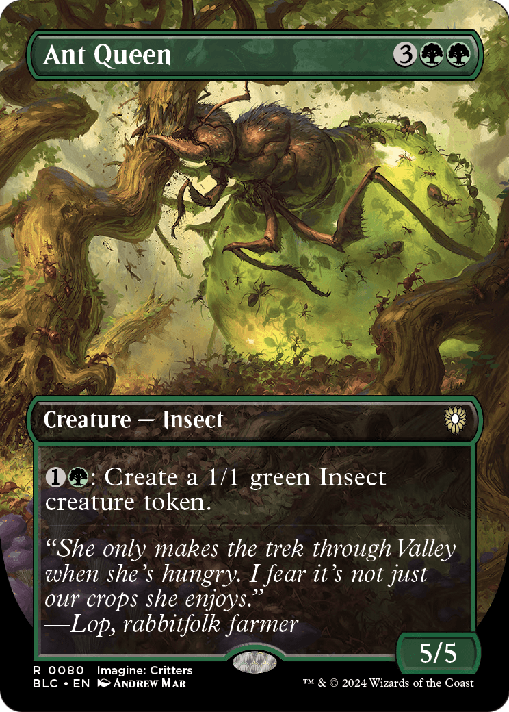 Ant Queen (Borderless) (BLC-080) [Bloomburrow Commander]