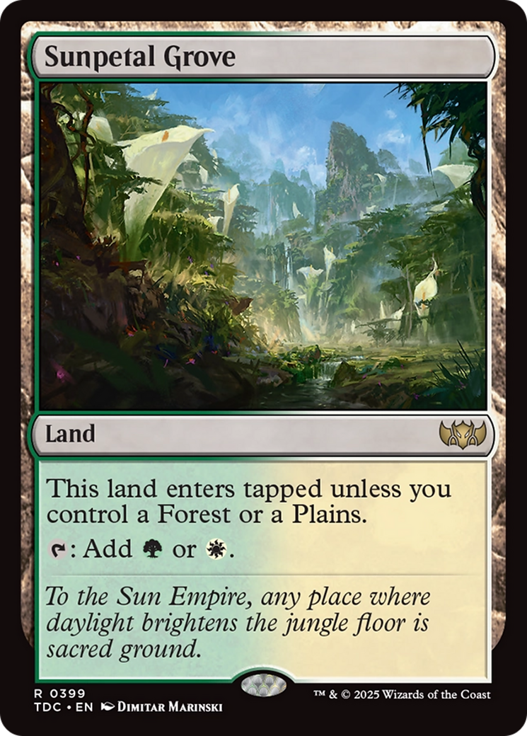 Sunpetal Grove (TDC-399) [Commander: Tarkir: Dragonstorm]