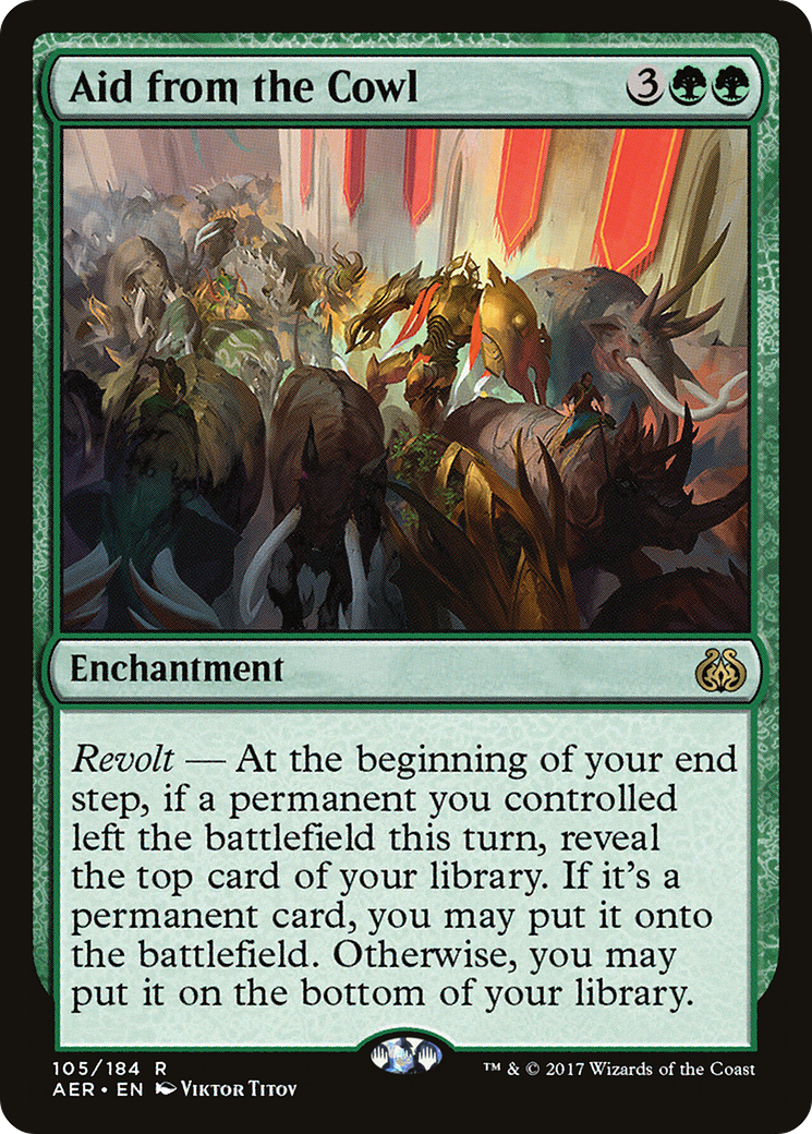 Aid from the Cowl (AER-105) [Aether Revolt]