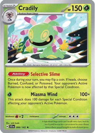 Cradily (006) [SV07 Stellar Crown] Reverse Holofoil - Rare