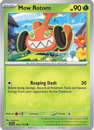 Mow Rotom (008) [SV07 Stellar Crown] Reverse Holofoil - Common