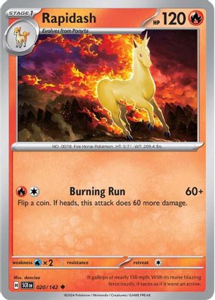 Rapidash (020) [SV07 Stellar Crown] Reverse Holofoil - Uncommon