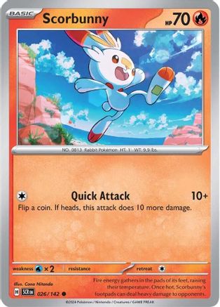 Scorbunny (026) [SV07 Stellar Crown] - Common