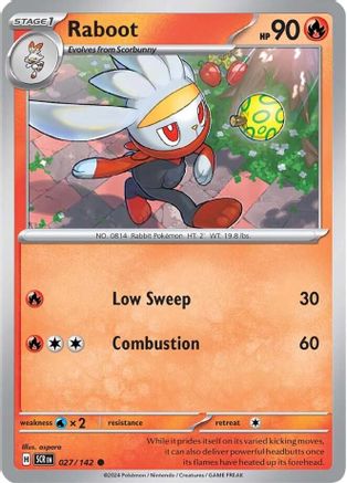 Raboot (027/142) [SV07 Stellar Crown] Reverse Holofoil - Common