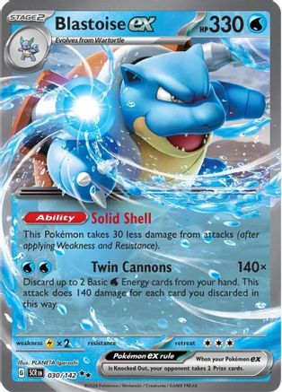 Blastoise ex (030) [SV07 Stellar Crown] Holofoil - Double Rare