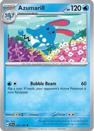 Azumarill (034) [SV07 Stellar Crown] Reverse Holofoil - Uncommon