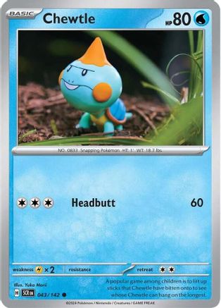 Chewtle (043) [SV07 Stellar Crown] Reverse Holofoil - Common
