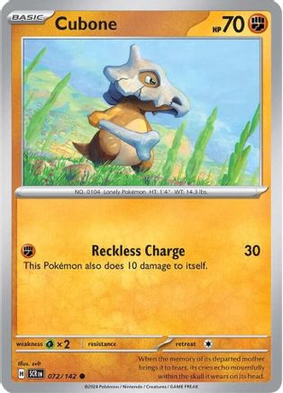 Cubone (072) [SV07 Stellar Crown] - Common