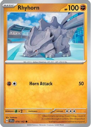Rhyhorn (074) [SV07 Stellar Crown] - Common