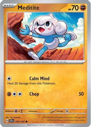 Meditite (078/142) [SV07 Stellar Crown] - Common