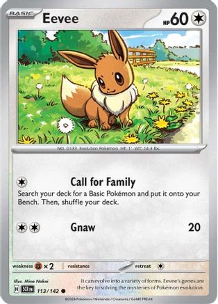 Eevee (113) [SV07 Stellar Crown] Reverse Holofoil - Common