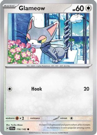 Glameow (116) [SV07 Stellar Crown] Reverse Holofoil - Common