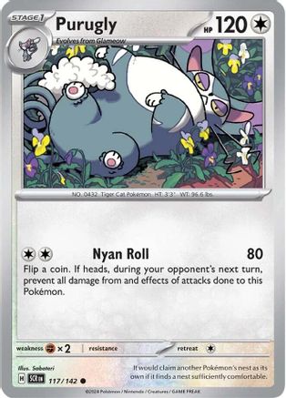 Purugly (117) [SV07 Stellar Crown] Reverse Holofoil - Common