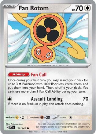 Fan Rotom (118) [SV07 Stellar Crown] Reverse Holofoil - Common