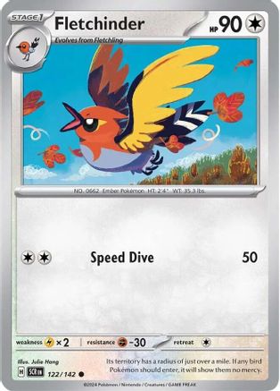Fletchinder (122) [SV07 Stellar Crown] - Common