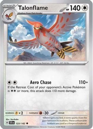 Talonflame (123) [SV07 Stellar Crown] Reverse Holofoil - Uncommon