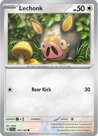 Lechonk (126) [SV07 Stellar Crown] Reverse Holofoil - Common