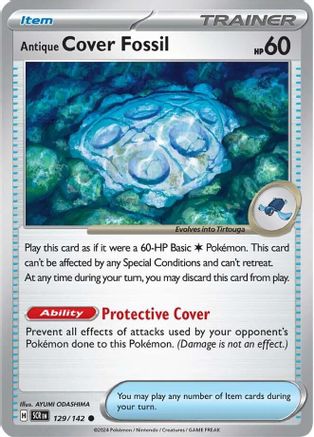 Antique Cover Fossil (129) [SV07 Stellar Crown] - Common