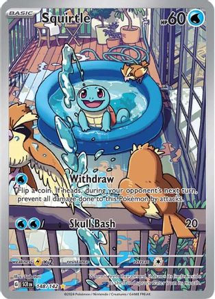 Squirtle (148) [SV07 Stellar Crown] Holofoil - Illustration Rare