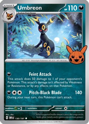 Umbreon (130) [Trick or Trade BOOster Bundle 2024] - Uncommon