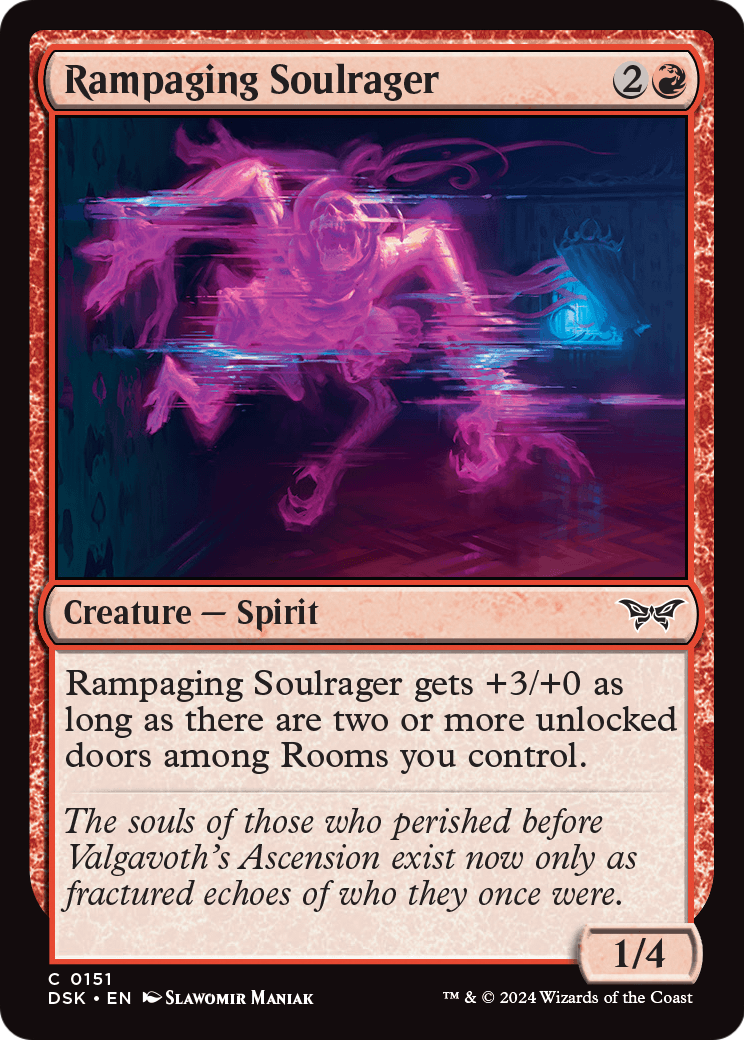 Rampaging Soulrager (DSK-151) [Duskmourn: House of Horror] Foil