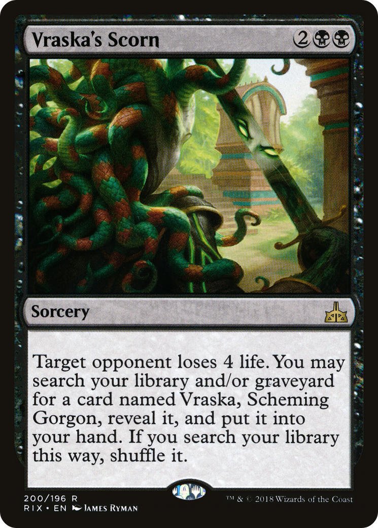 Vraska's Scorn (RIX-200) [Rivals of Ixalan]