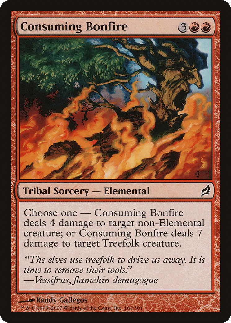 Consuming Bonfire (LRW-161) [Lorwyn] Foil
