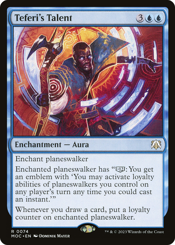Teferi's Talent (MOC-074) [March of the Machine Commander]