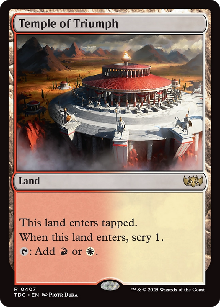 Temple of Triumph (TDC-407) [Commander: Tarkir: Dragonstorm]
