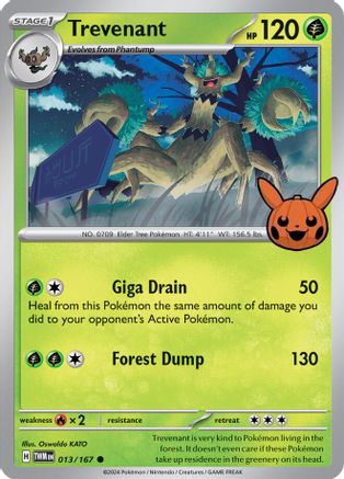 Trevenant (013) [Trick or Trade BOOster Bundle 2024] - Common