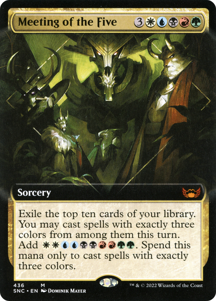Meeting of the Five (Extended Art) (SNC-436) [Streets of New Capenna] Foil