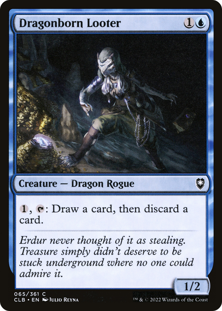 Dragonborn Looter (CLB-065) [Commander Legends: Battle for Baldur's Gate]