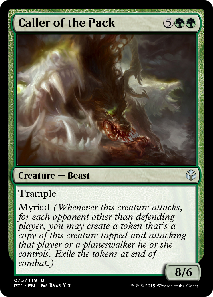 Caller of the Pack (PZ1-073) [Legendary Cube Prize Pack] Foil
