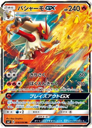 Blaziken GX - 018/096 (018/096) - SM7 SkySplitting Charisma Holofoil