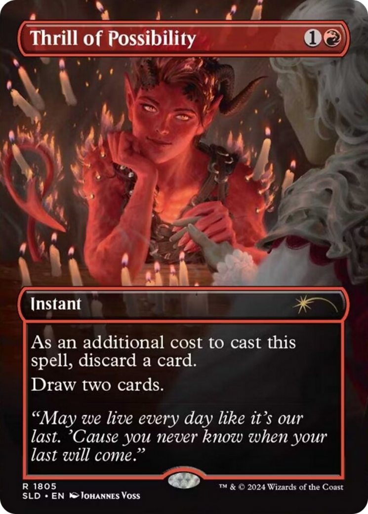 Thrill of Possibility (SLD-1805) (Borderless) [Secret Lair Drop] Foil