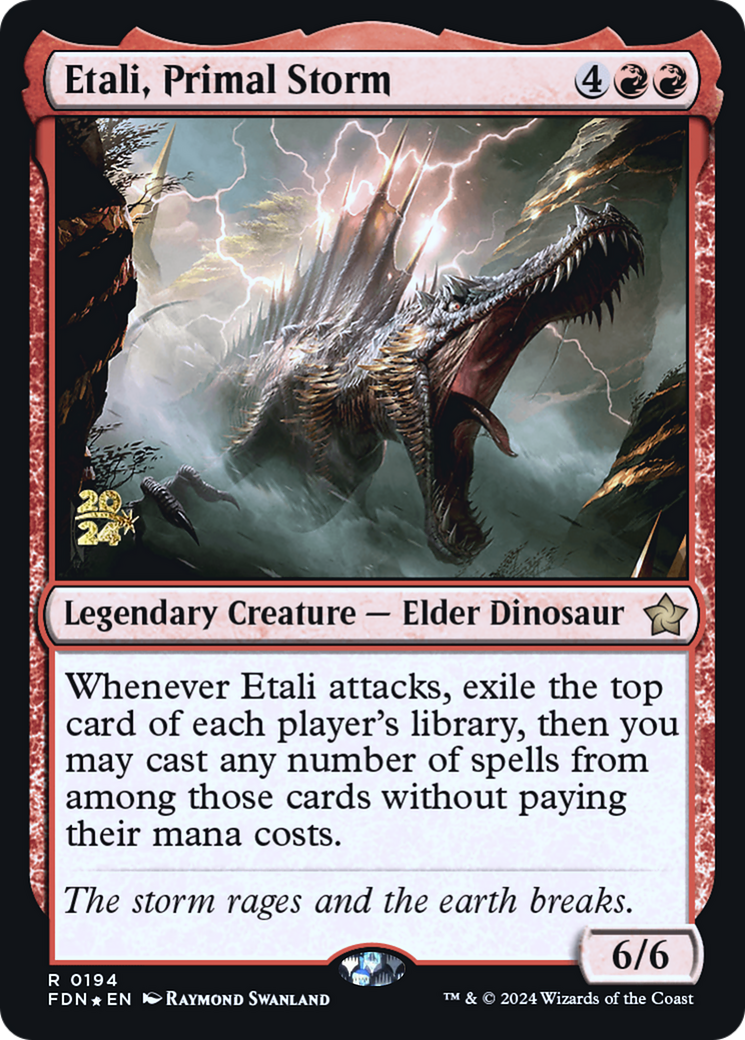 Etali, Primal Storm (FDN) (PRE-194) [Foundations Promos] Foil