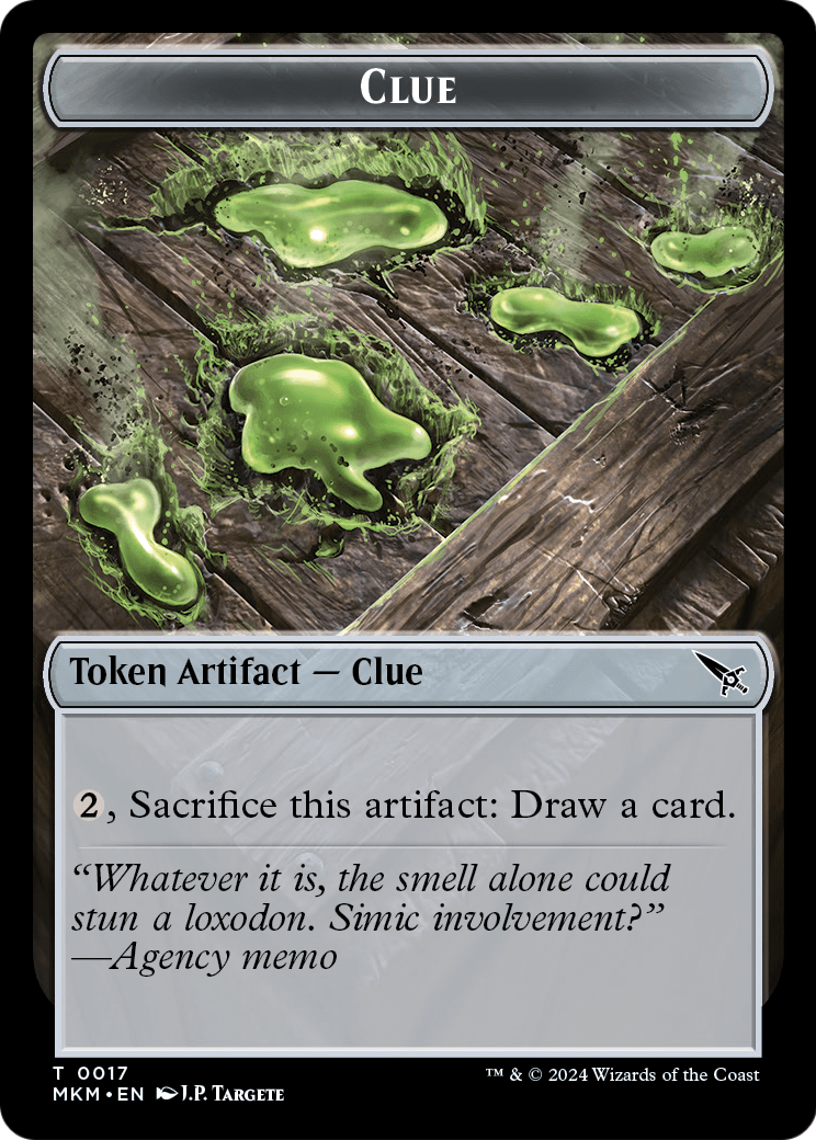 Clue (TMKM-017) [Murders at Karlov Manor Tokens]